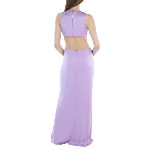 Aqua Violet Ruched Ring Maxi Evening Gown Sz L NWT - Picture 13 of 15